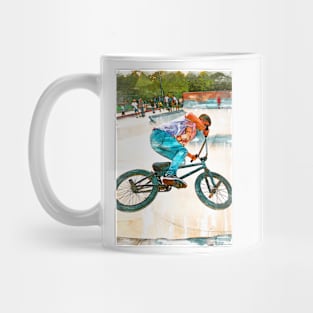 BMX At The Park Silhouette. For BMX Lovers Mug